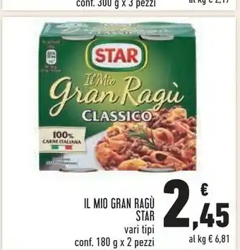 Conad Star Ragù offerta