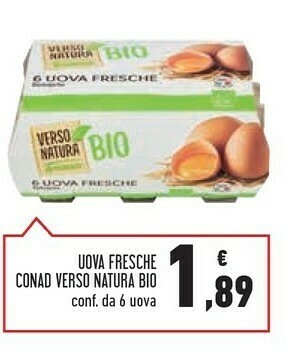 Conad Conad Verso Natura Uova Fresche Bio offerta