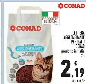 Conad Lettiera per gatti offerta