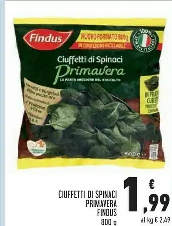 Conad Findus Spinaci offerta