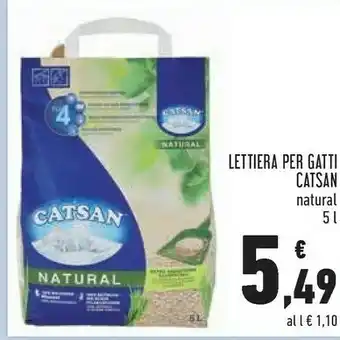 Conad Catsan Lettiera per gatti offerta