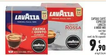 Conad Lavazza Cialde caffè offerta
