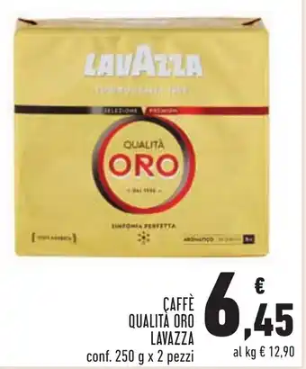 Conad Margherita Lavazza Caffè Qualità Oro 250g x 2 pezzi offerta