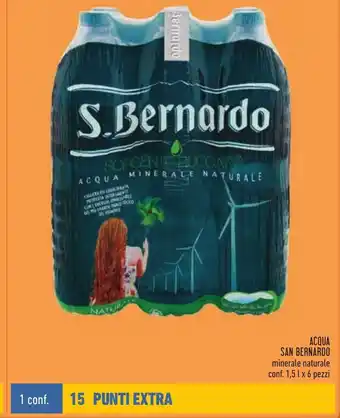 Conad Margherita San Bernardo Acqua 1,5l x 6 pezzi offerta