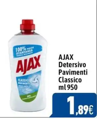 C+C Cash and Carry AJAX Detersivo Pavimenti Classico ml 950 offerta