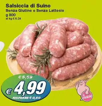 Prix Quality Salsiccia di Suino 800g offerta