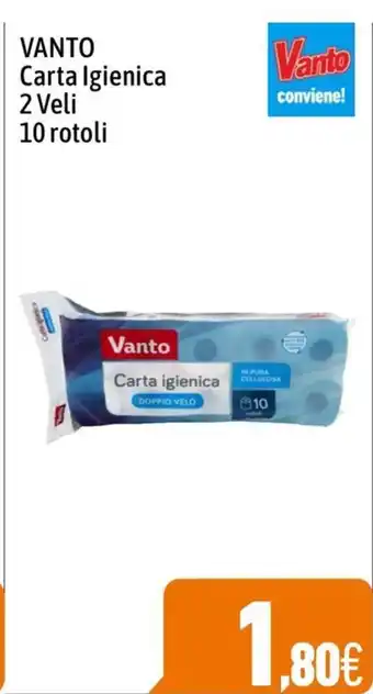 C+C Cash and Carry VANTO Carta Igienica 2 Veli 10 rotoli offerta