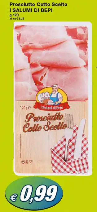 Prix Quality I Salumi di Bepi Prosciutto Cotto Scelto 120g offerta
