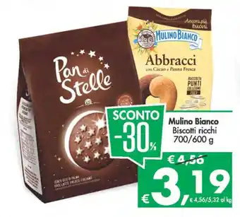 Deco Supermercati Mulino Bianco Biscotti ricchi 700/600 g offerta