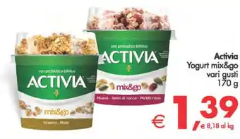 Deco Supermercati Activia Yogurt mix&go vari gusti 170 g offerta