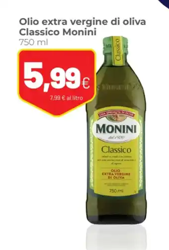 Olio extra vergine di oliva Classico Monini 750 ml