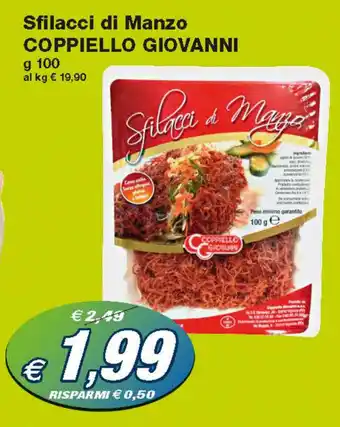 Prix Quality Coppiello Giovanni Sfilacci di Manzo 100g offerta