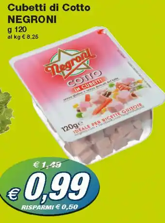 Prix Quality Negroni Cubetti di Cotto 120g offerta