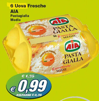 Prix Quality Aia 6 Uova Fresche offerta