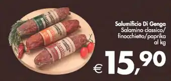 Deco Supermercati Salumificio Di Genga Salamino classico/ finocchietto/paprika offerta