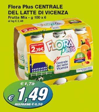 Prix Quality Centrale del Latte di Vicenza Flora Plus 100g x 6 offerta