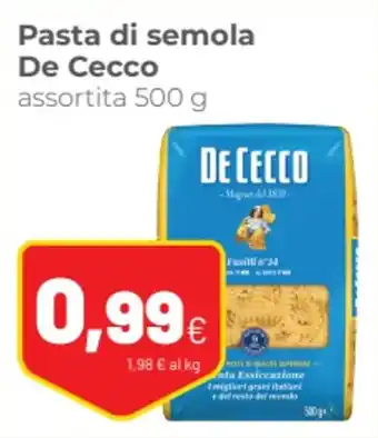 Pasta di semola De Cecco assortita 500 g