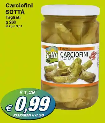 Prix Quality Sotta Carciofini 280g offerta
