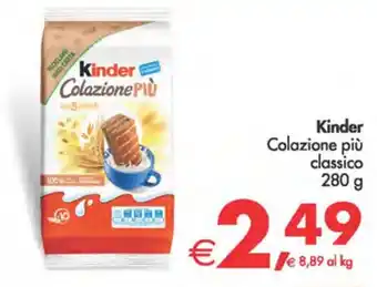 Deco Supermercati Kinder Colazione più classico 280 g offerta