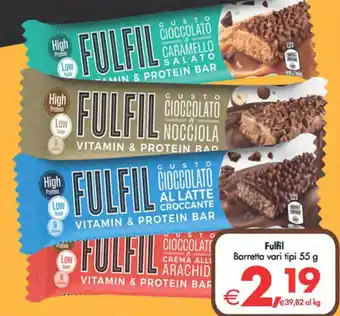 Deco Supermercati Fulfil Barretta vari tipi 55 g offerta