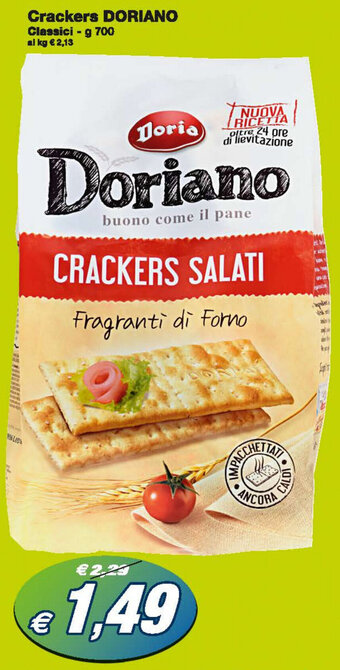 Prix Quality Doriano Crackers 700g offerta