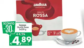 Deco Supermercati Lavazza Qualità Rossa 2x250 g offerta