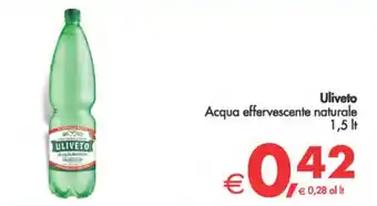 Deco Supermercati Uliveto Acqua effervescente naturale 1,5 lt offerta