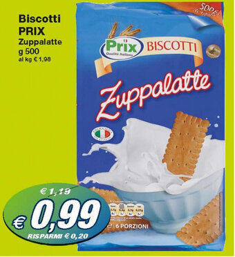 Prix Quality Prix Biscotti 500g offerta