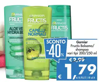 Deco Supermercati Garnier Fructis Balsamo/ shampoo vari tipi 200/250 ml offerta