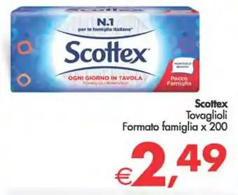 Deco Supermercati Scottex Tovaglioli Formato famiglia x 200 offerta