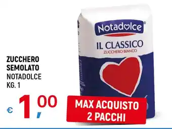 A&O ZUCCHERO SEMOLATO NOTADOLCE KG. 1 offerta