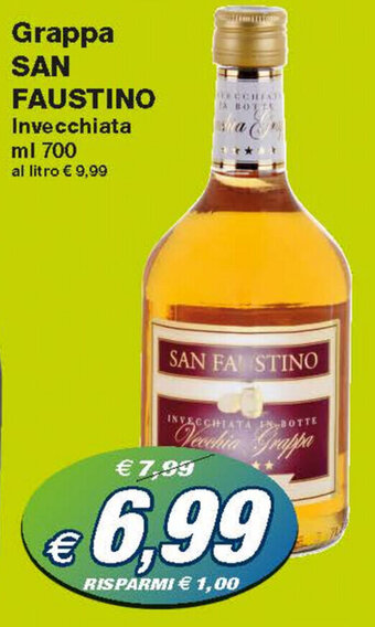 Prix Quality San Faustino Grappa 700ml offerta