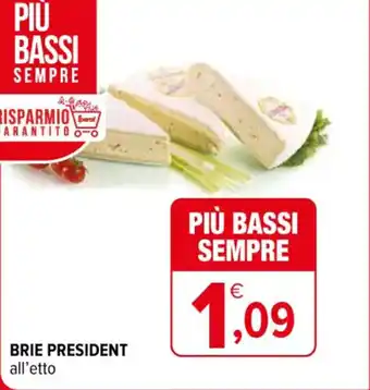 Iperal BRIE PRESIDENT all'etto offerta