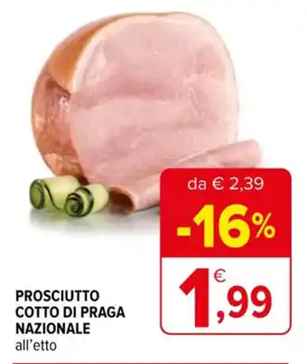 Iperal PROSCIUTTO COTTO DI PRAGA NAZIONALE all'etto offerta