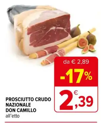 PROSCIUTTO CRUDO NAZIONALE DON CAMILLO all'etto