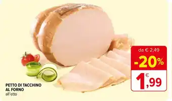 Iperal PETTO DI TACCHINO AL FORNO all'etto offerta