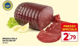 Iperal BRESAOLA DELLA VALTELLINA IGP all'etto offerta