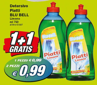 Prix Quality Blu Bell Detersivo Piatti 750ml offerta