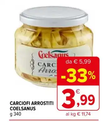 Iperal CARCIOFI ARROSTITI COELSANUS g 340 offerta