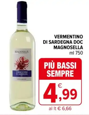 Iperal VERMENTINO DI SARDEGNA DOC MAGNOSELLA ml 750 offerta