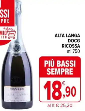 Iperal ALTA LANGA DOCG RICOSSA ml 750 offerta