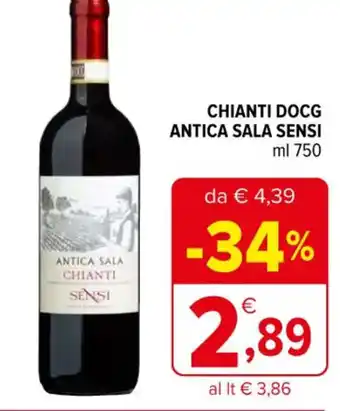 Iperal CHIANTI DOCG ANTICA SALA SENSI ml 750 offerta