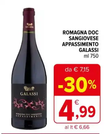 ROMAGNA DOC SANGIOVESE APPASSIMENTO GALASSI ml 750