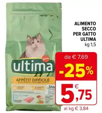 Iperal ALIMENTO SECCO PER GATTO ULTIMA kg 1,5 offerta