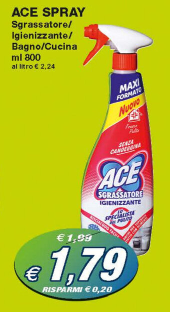 Prix Quality Ace Spray 800ml offerta