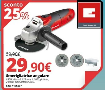 Brico Io Smerigliatrice Angolare offerta