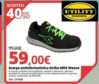 Brico Io Scarpa Antinfortunistica Strike MDS Weave offerta
