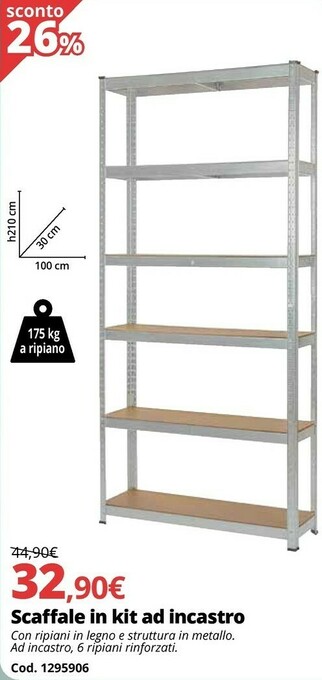 Brico Io Scaffale In Kit Ad Incastro offerta