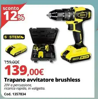 Brico Io Trapano Avvitatore Brushless offerta