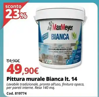 Maxmeyer Pittura Murale Bianca Lt. 14